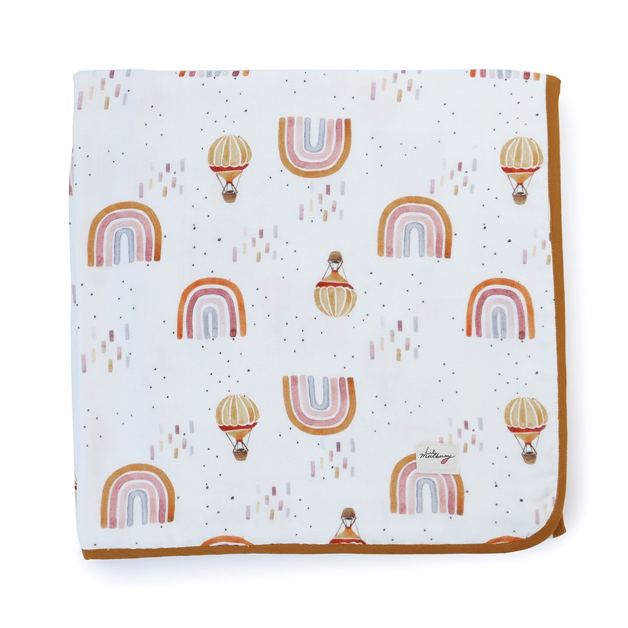 Whimsical Rainbow Muslin Blanket 083